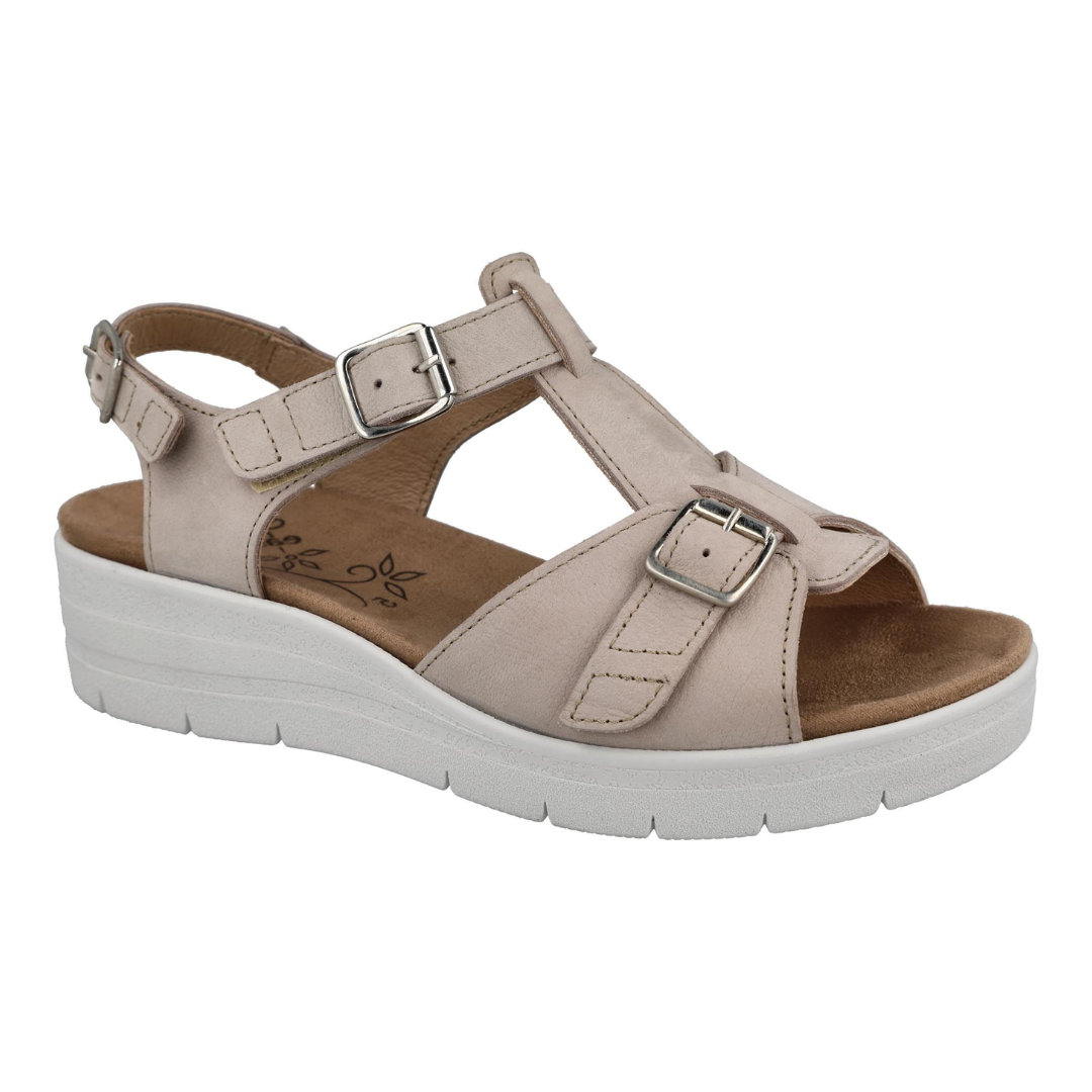 DB Shoes Francesca 75271H Ladies Beige Nubuck Sandals