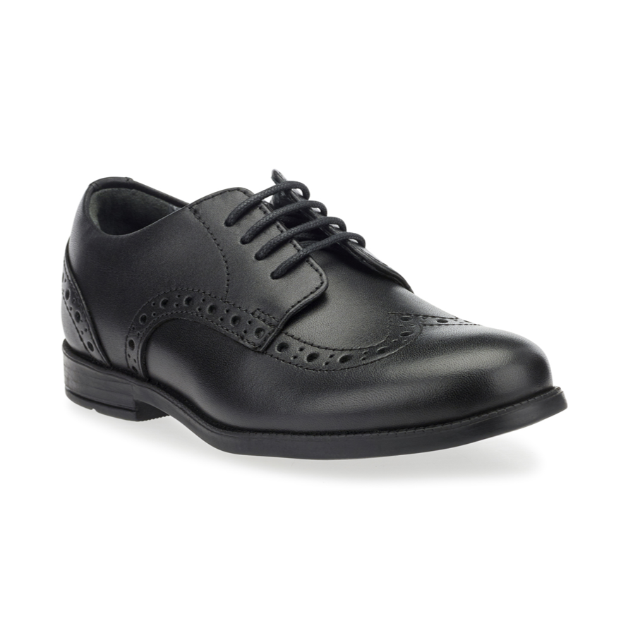 Startrite Brogue Pri 2745_7 Black School Shoes