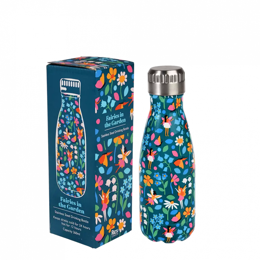 Rex Children's Stainless Steel Water Bottle Fairies in the Garden 260ml 29568