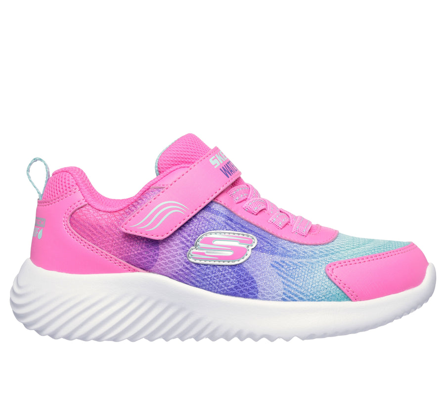 Skechers 303452L HPMT Bounder Hydra Cool Girls Waterproof Hot Pink Trainer