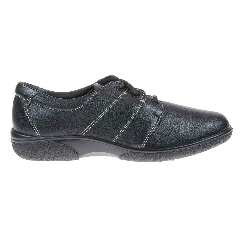 DB Wider Fit Shoes Glossop 8E 70309A Black Shoes
