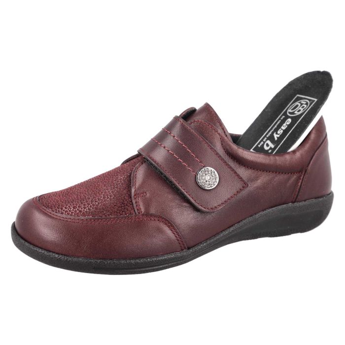DB Shoes 68205R Ember 2V Burgundy Leather Ladies Shoe