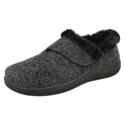 DB Shoes Talala 72986A Black Felt Slippers