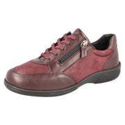 DB Shoes Wayfaring 75374R 6V Burgundy Leather & Stretch Ladies Shoe