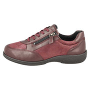 DB Shoes Wayfaring 75374R 6V Burgundy Leather & Stretch Ladies Shoe