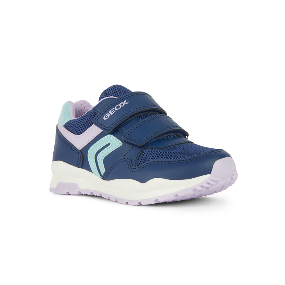 Geox J Pavel G.A J458CA 0BC14 C4215 Navy/Lilac Trainers