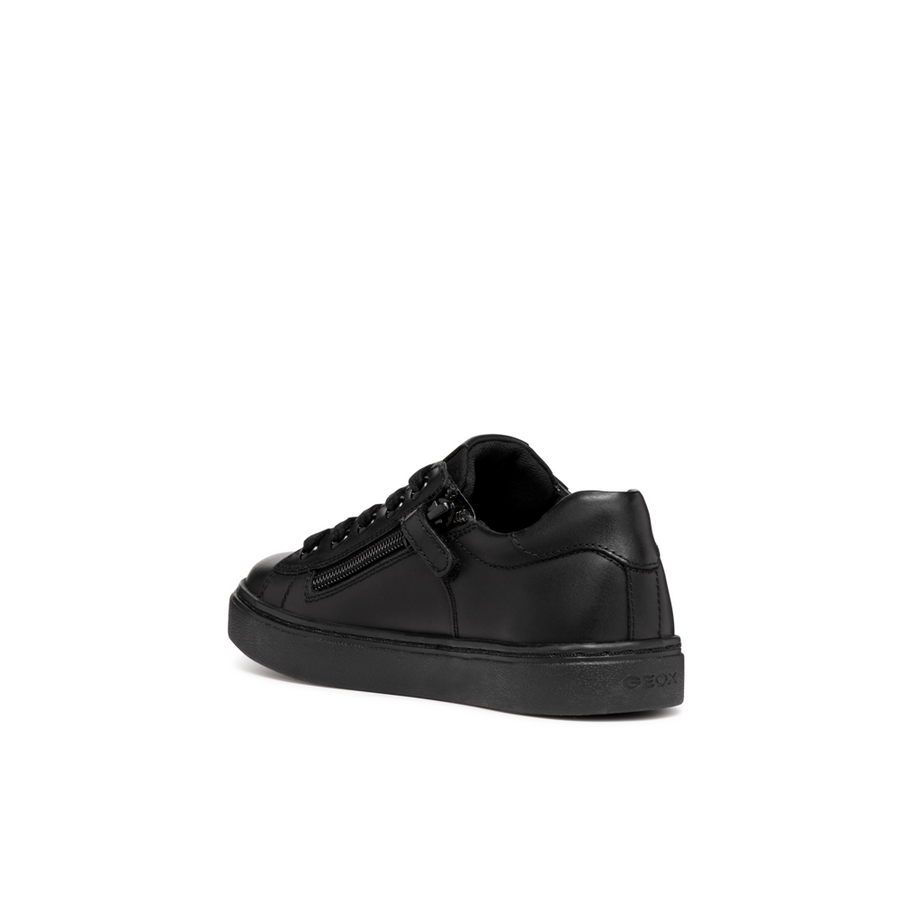 Geox J Nashik A J45ECA 08510 Black School Shoes