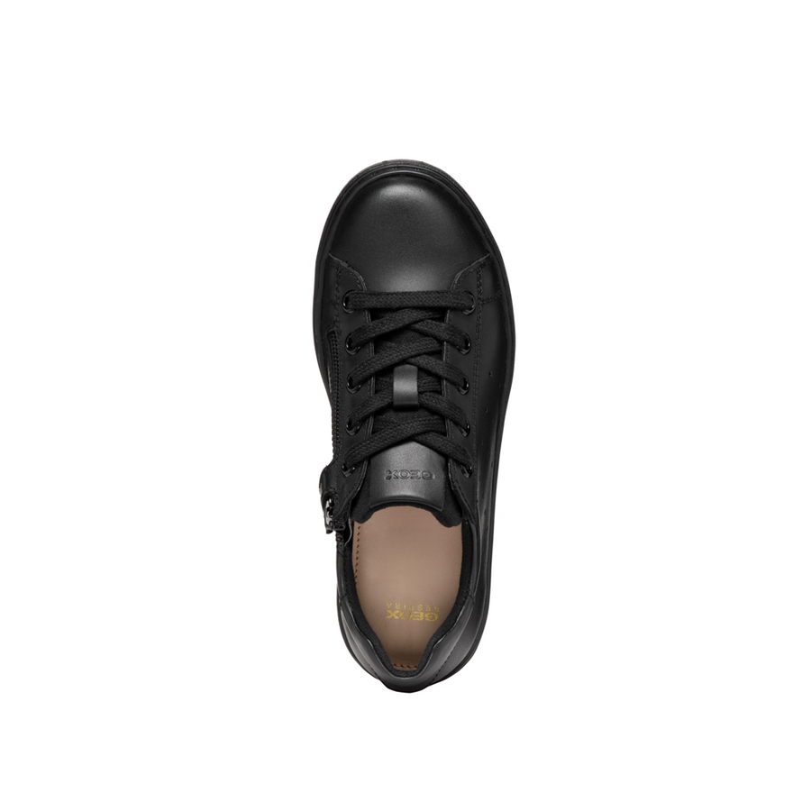 Geox J Nashik A J45ECA 08510 Black School Shoes