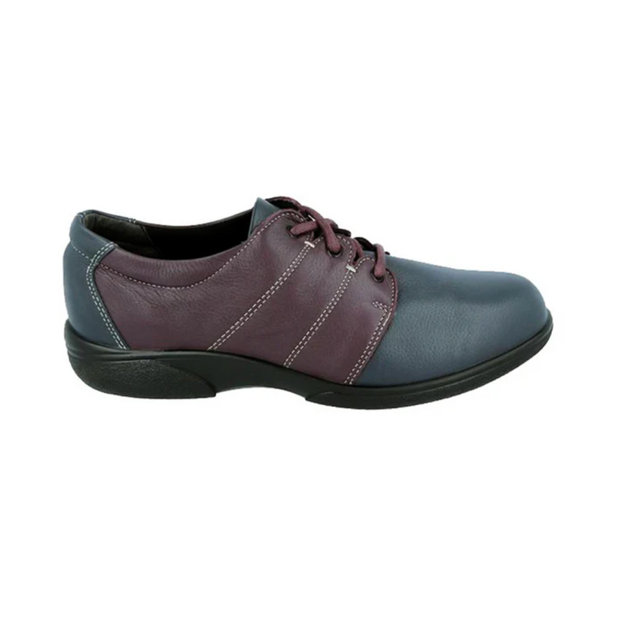 DB Shoes GLOSSOP 4E Navy and Burgundy 79309N