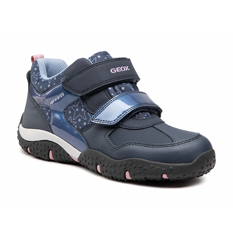 Geox J Baltic Girl J26h1a 0Bcmn C0694 Girls Blue Waterproof Trainer
