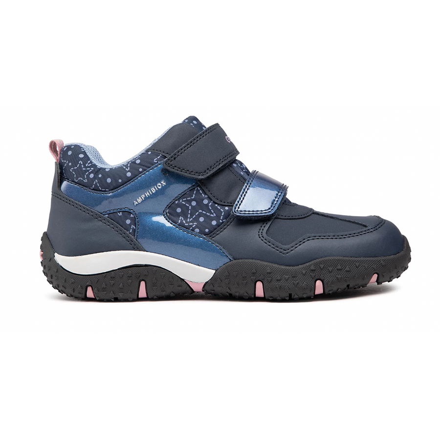Geox J Baltic Girl J26h1a 0Bcmn C0694 Girls Blue Waterproof Trainer