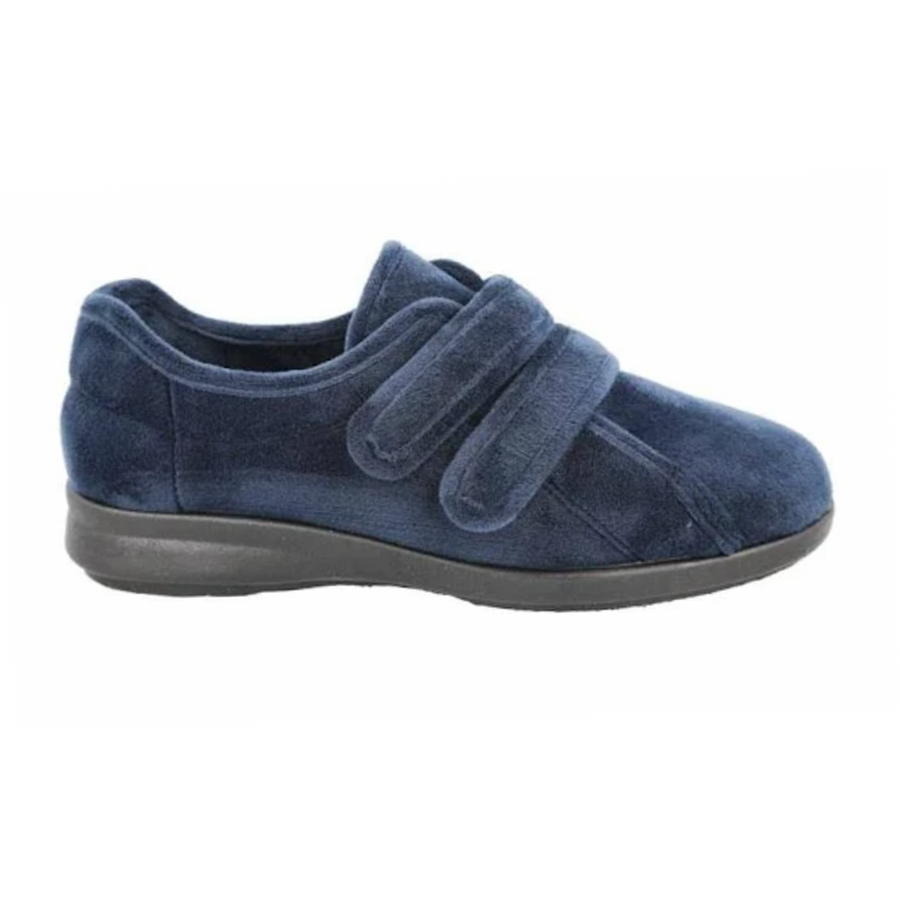 DB Shoes Navy FORK Slipper 74994N 6V Width Fitting