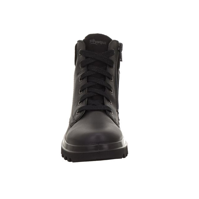 Superfit Abby 1-000612-0000 Girls Black Leather Gore-tex Ankle Boot