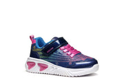 Geox J Assister Girl J56E9B Blue / Multicolour Girls Trainer