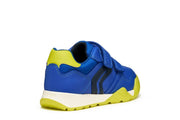 Geox J Rann-E Boy J56NEA 065FU Royal/Lime Boys Trainer