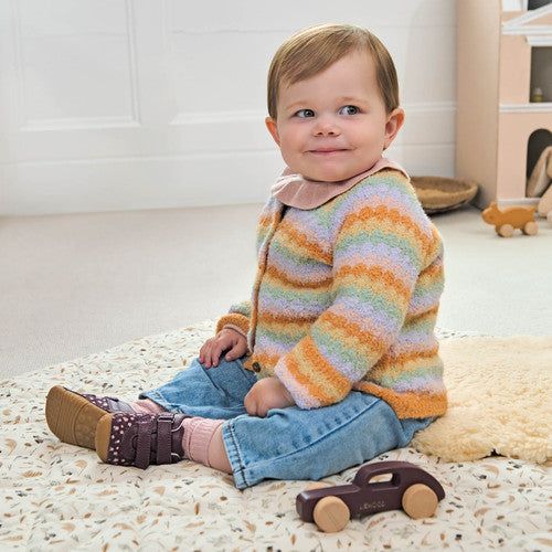Start-rite 0823_18 Little Smile Burgundy Pre Walkers Girls Shoe