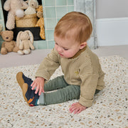 Start-rite 0839_19 Zap Navy Leather Boys Shoe