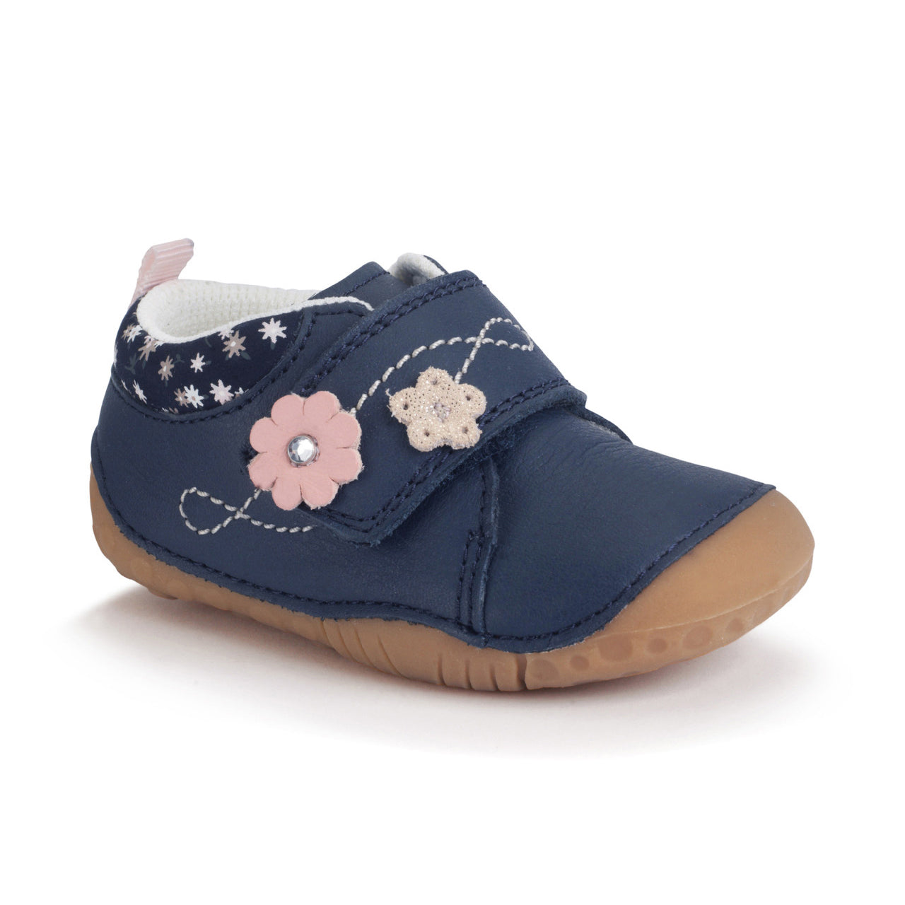 Start-rite 0846_9 Lila Navy Leather Girls Pre Walkers Shoe