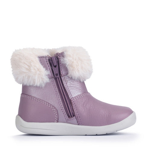 Start-rite Flurry 0855_8 Girls Mauve First Walker Boots