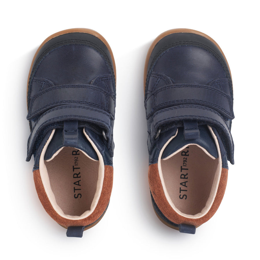 Start-Rite Rove  0857_9 Navy Leather Boys Boot