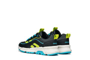 Geox J FLEXYPER PLUS J56MVB 0FU54 Boys Black / Lt Blue Trainer