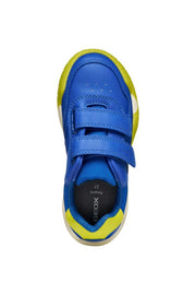 Geox J Rann-E Boy J56NEA 065FU Royal/Lime Boys Trainer