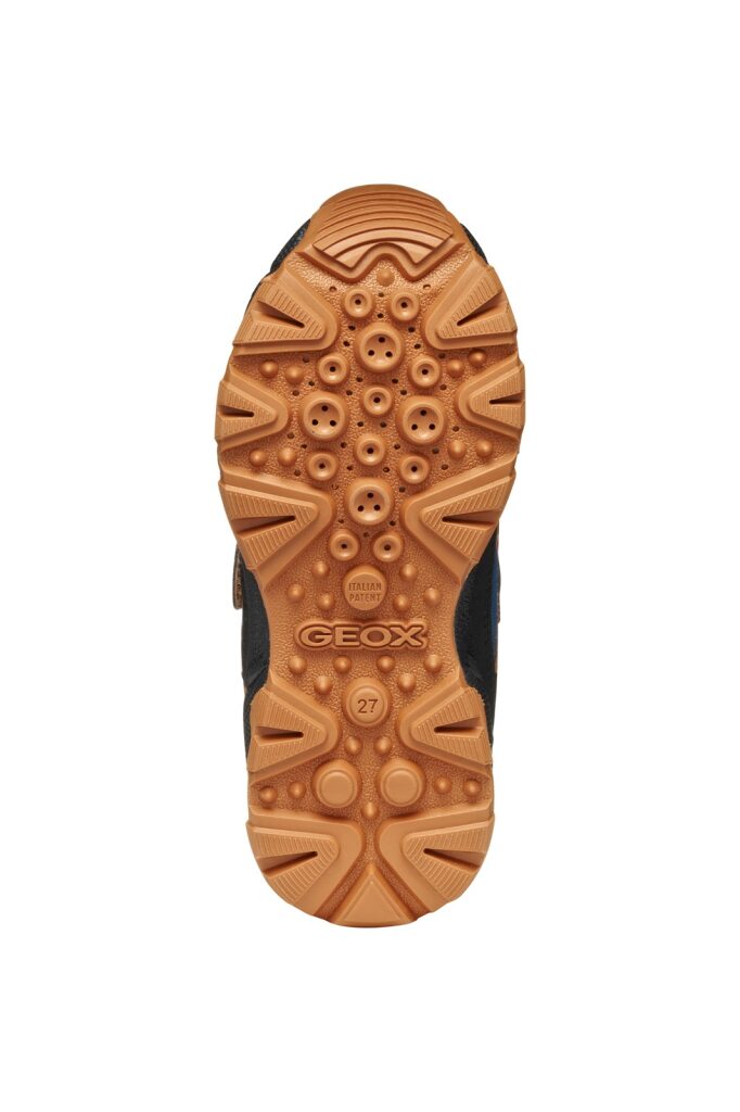 Geox J MAGNETAR B.B J463ZB 050FU C0948 Boys Navy / Brown Trainer