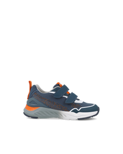 Biomechanics Double Velcro Navy & Orange Trainer