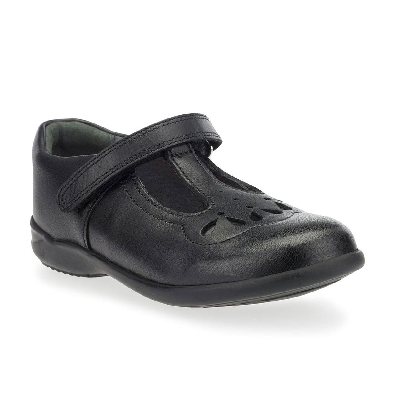 Start-Rite Poppy 2747_7 Girls Black Leather School Shoe