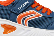 Geox J ASSISTER BOY J45DZC	014CE C4B2T Boys Blue / Orange Trainer