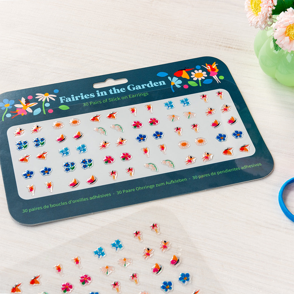 Rex Children's Stick On Earrings Fairies in the Garden 29809