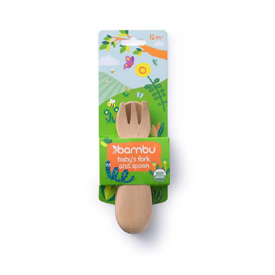 Bambu Baby Fork & Spoon Set 12m+