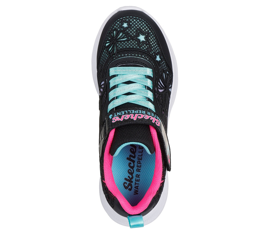 Skechers Jumpsters 2.0 Butterfly Flush 303380L Black / Multi Girls Trainer