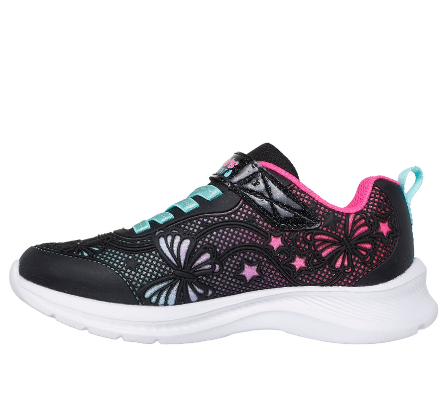 Skechers Jumpsters 2.0 Butterfly Flush 303380L Black / Multi Girls Trainer