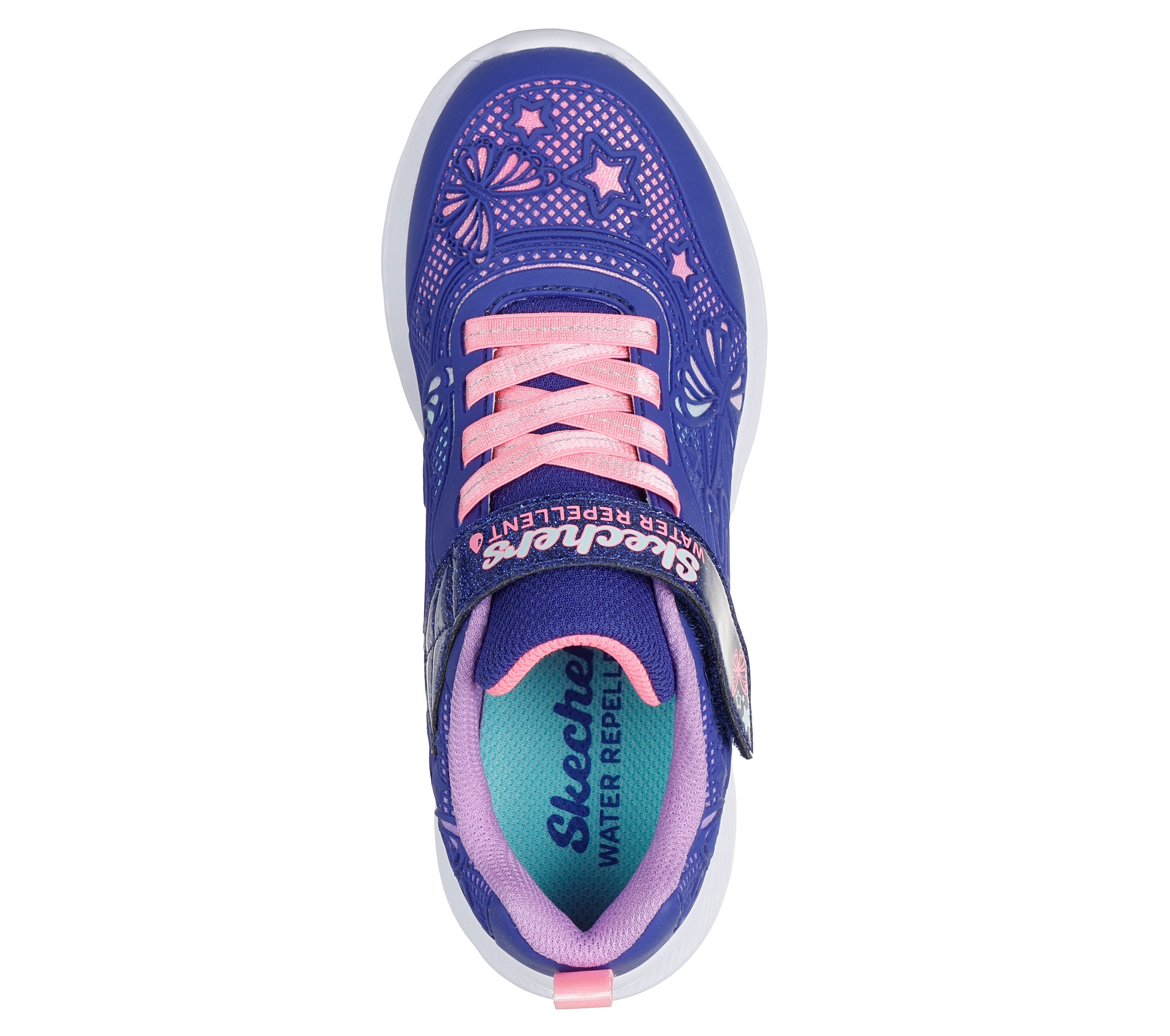 Skechers Jumpsters 2.0 Butterfly Flush 303380L Girls Navy / Multi Trainer