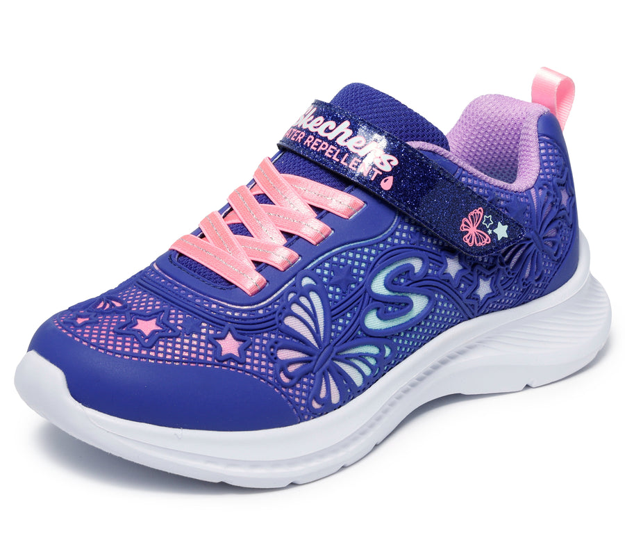 Skechers Jumpsters 2.0 Butterfly Flush 303380L Girls Navy / Multi Trainer