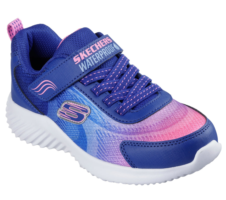 Skechers 303452L Bounder Hydra Cool Girls Waterproof Navy Trainer