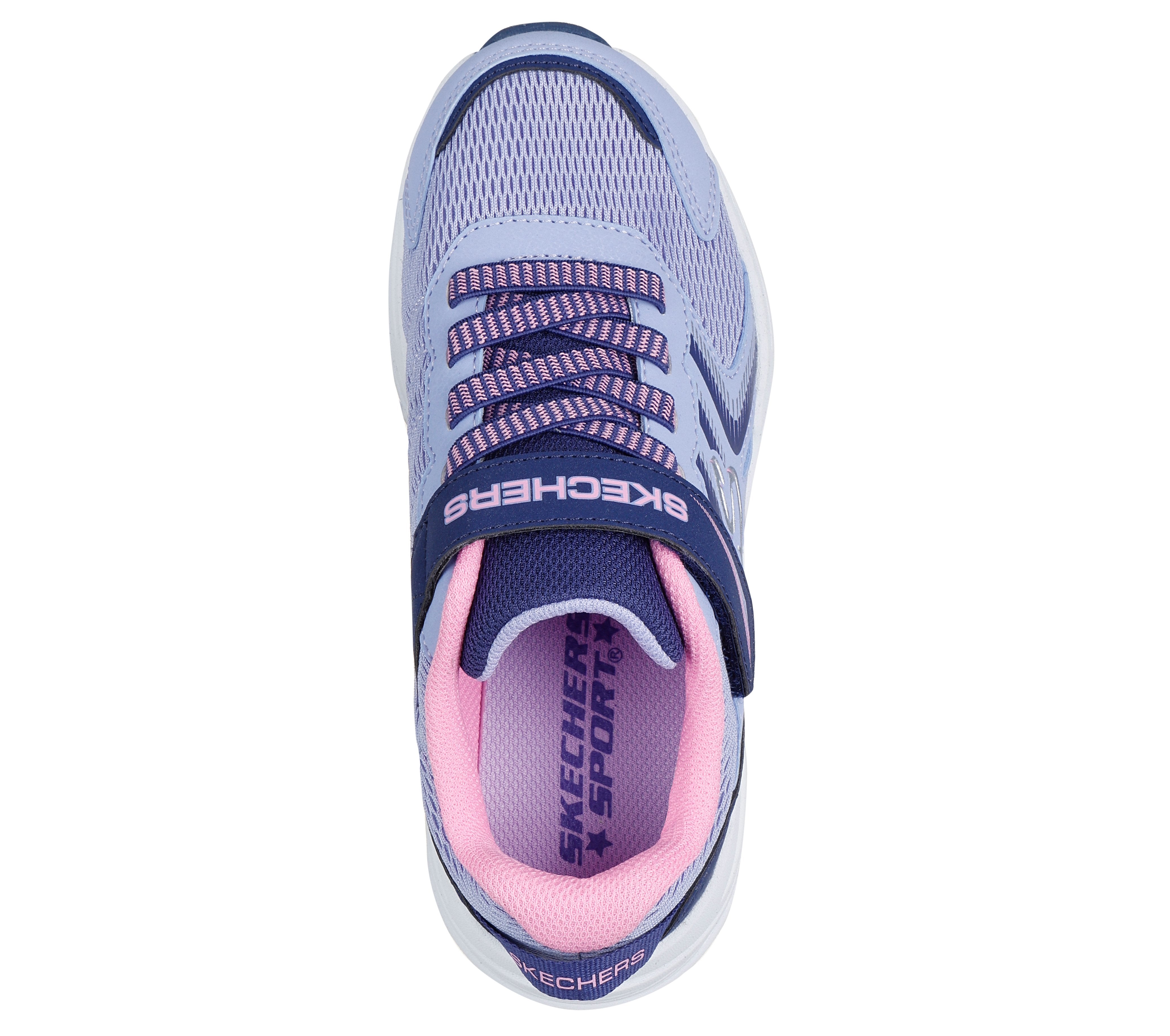 Skechers Microspec Tread 303642L Girls Periwinkle Trainer