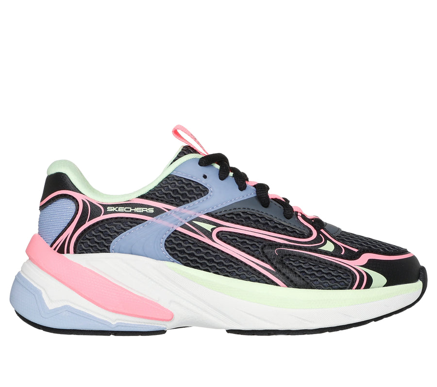 Skechers S2K 303697L BKMT BLACK/MULTI Girls Trainer