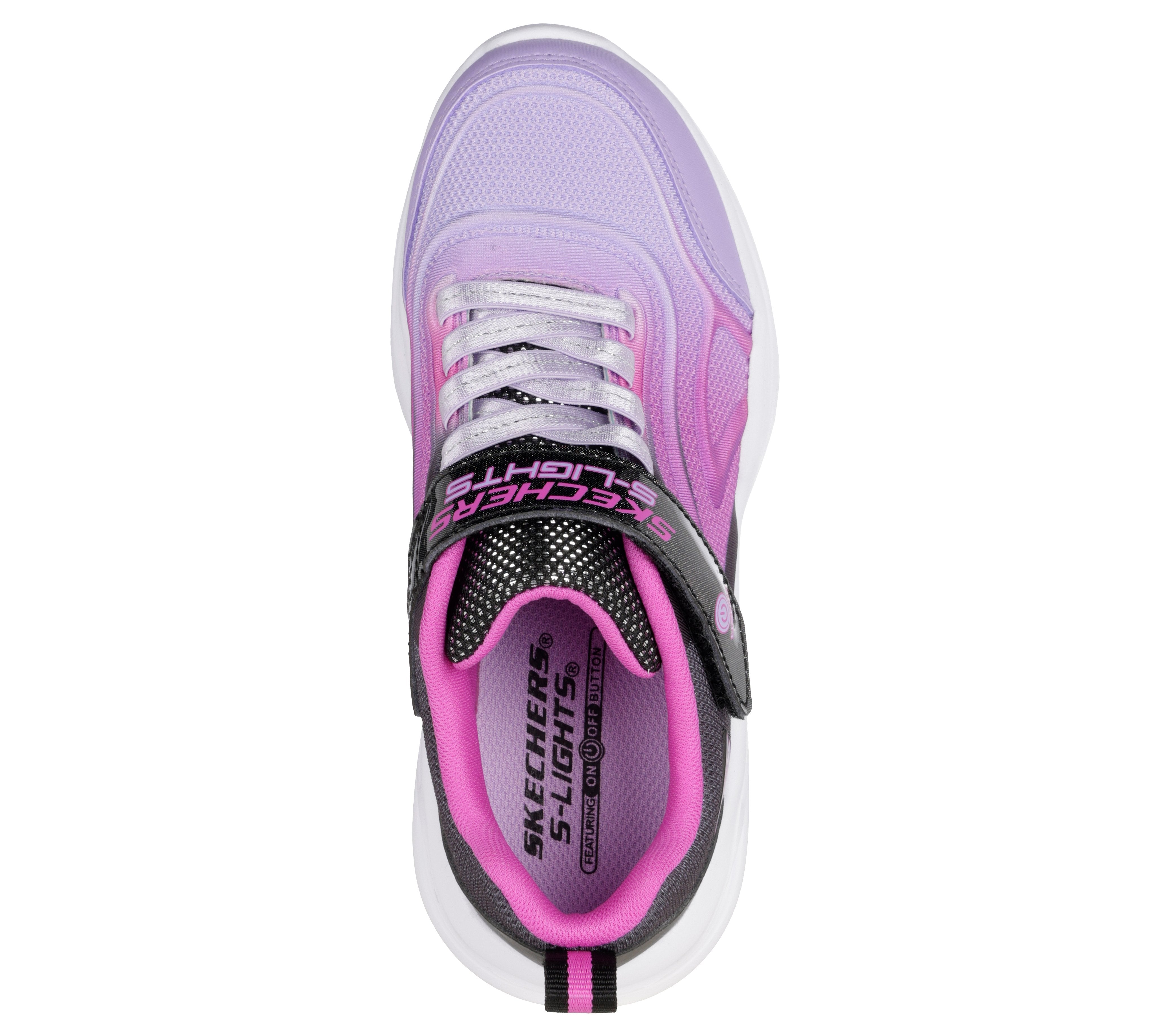 Skechers Sola Glow Colour Bright 303713L Girls Multi Lights Trainer