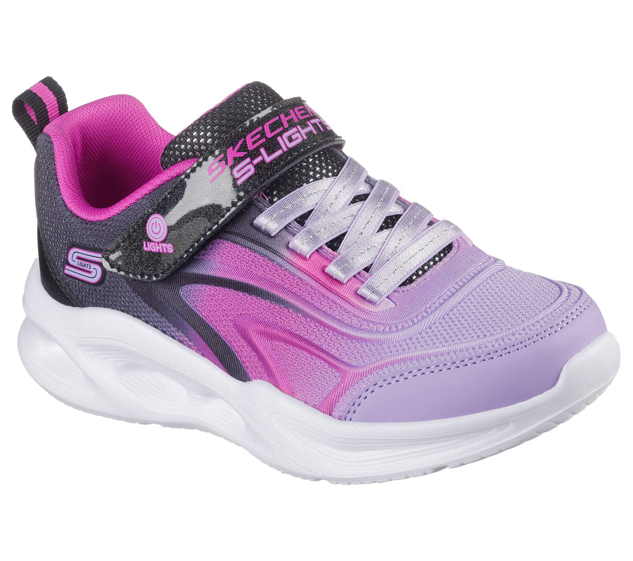 Skechers Sola Glow Colour Bright 303713L Girls Multi Lights Trainer