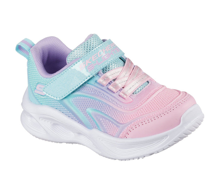 Skechers Sola Glow Clolour Breeze 303713N Girls Lights Trainer