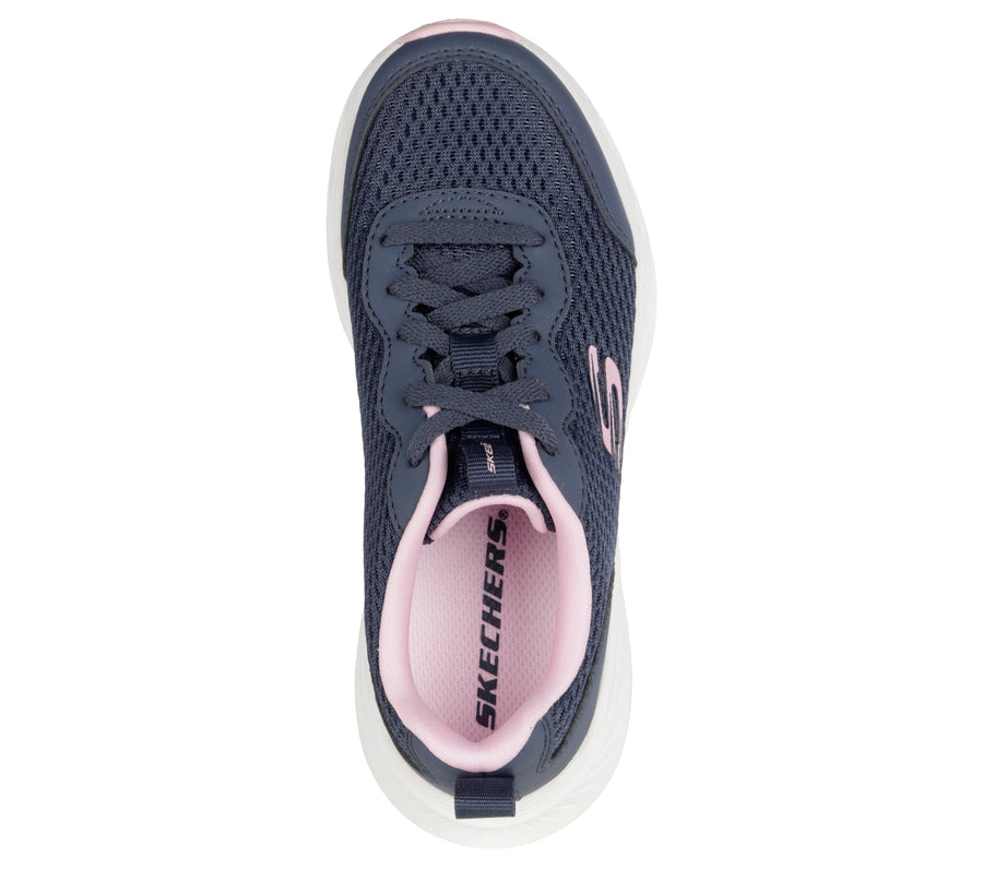 Skechers Edgeride 303982L Girls Navy / Lavender Trainer