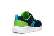 Geox J SPRINTYE B. A J36GBA 01454 C0749 Boys Navy / Lime Trainer