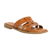 Tamaris 1-27103-42 455 Ladies Tan Leather Mules Sandals