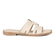 Tamaris 1-27103-42 418 Ladies Ivory Leather Mules Sandals