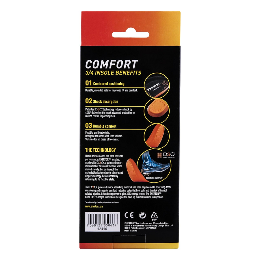Enertor Comfort 3/4 Insoles Large 12411