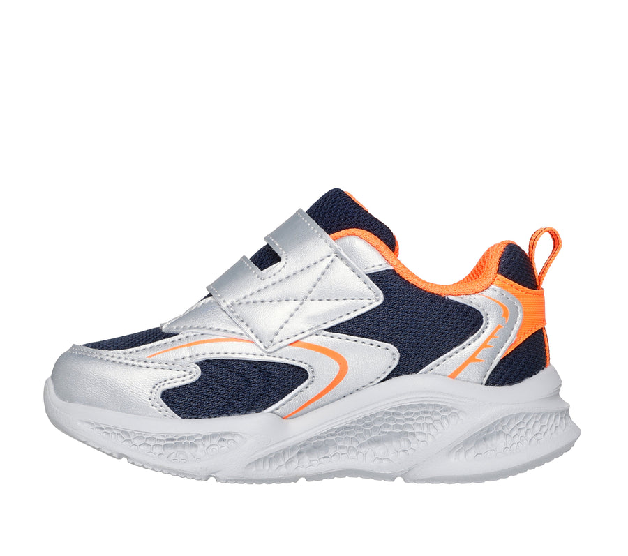 Skechers Meteor Lights 401498N Boys Silver Trainer