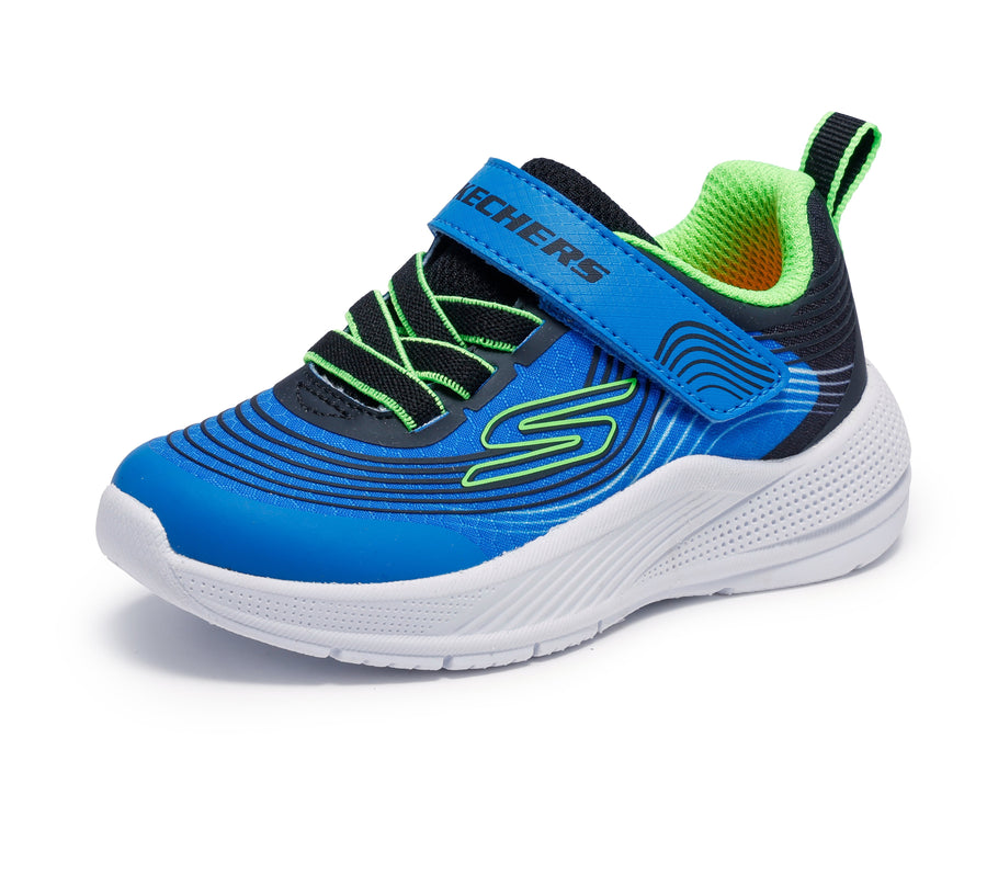 Skechers Microspec Advance 403926N Boys Blue / Lime Trainer