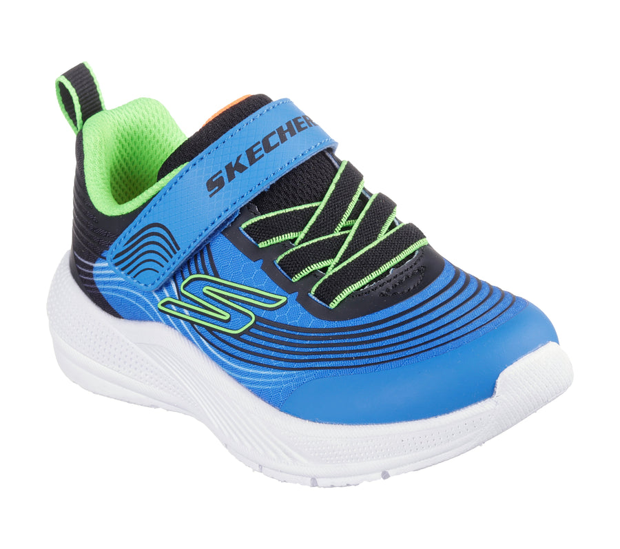 Skechers Microspec Advance 403926N Boys Blue / Lime Trainer